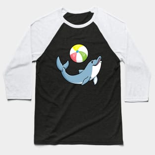 Dolphin at swimming with water polo Baseball T-Shirt